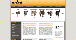 Desktop Screenshot of barefootsaddle.co.za