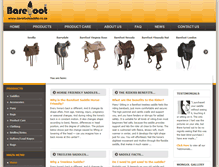 Tablet Screenshot of barefootsaddle.co.za